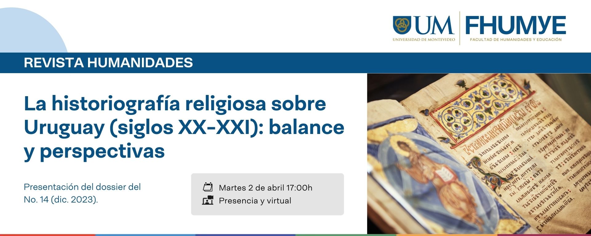 Revista Humanidades: La historiografía religiosa sobre Uruguay