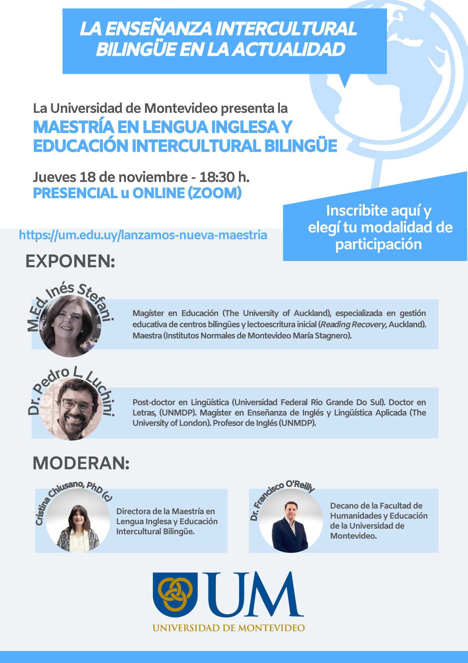 Lanzamiento Maestría en Lengua Inglesa y Educación Intercultural Bilingüe (MELBE)