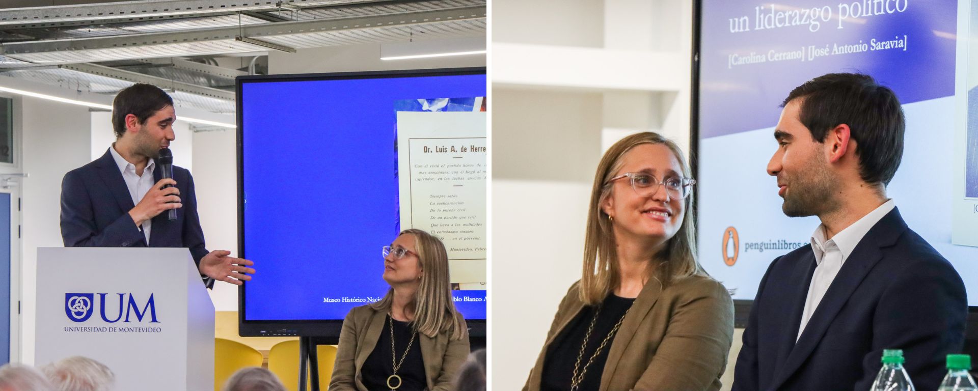 Autores del libro durante el evento