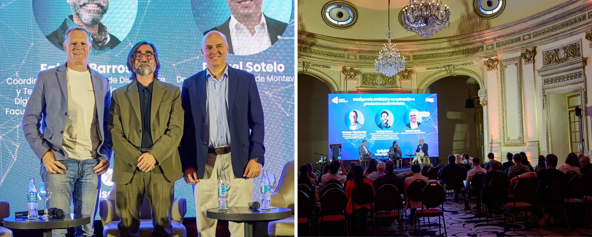 Rafael Sotelo en el panel en el Uruguay Media Show