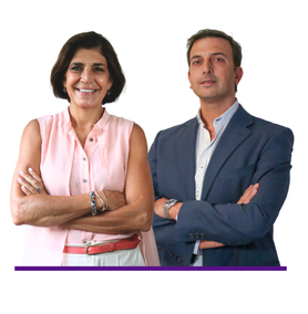 Martín Varela Vega y Patricia Schroeder