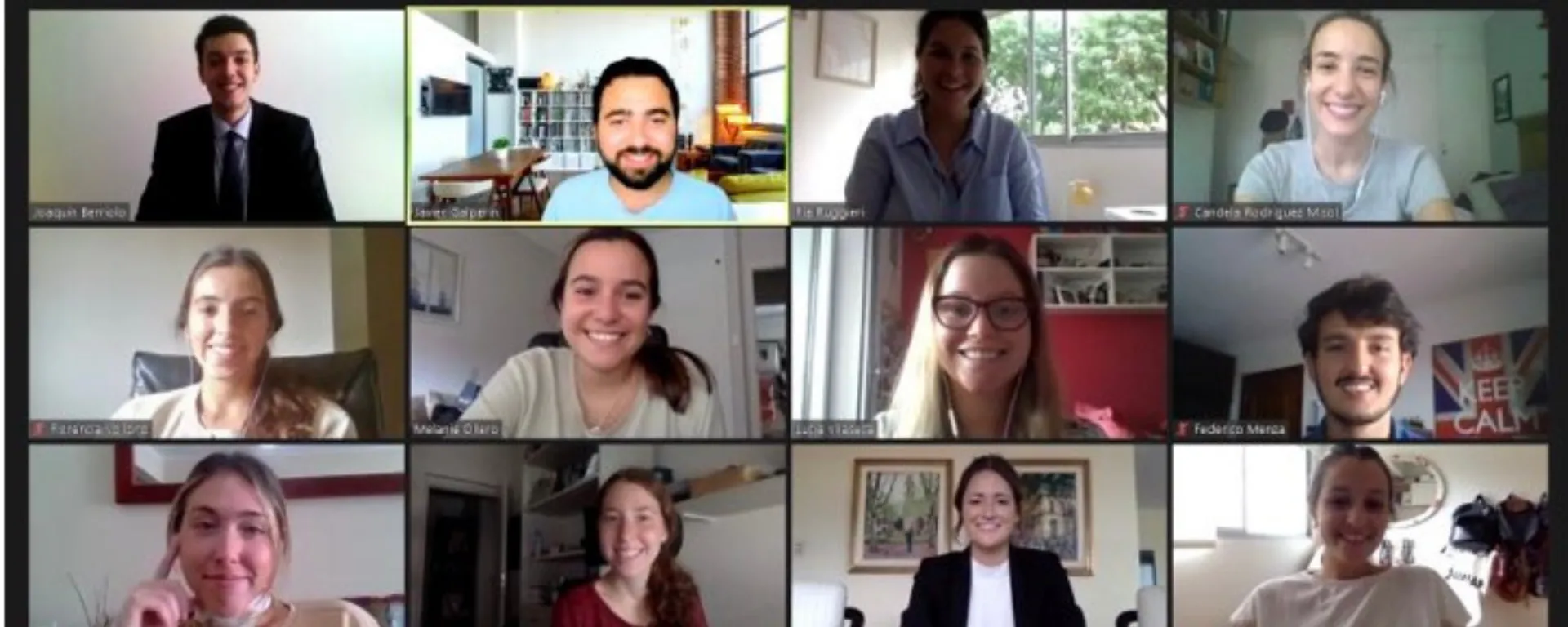 Competidores en grilla de zoom Competidores en grilla de zoom