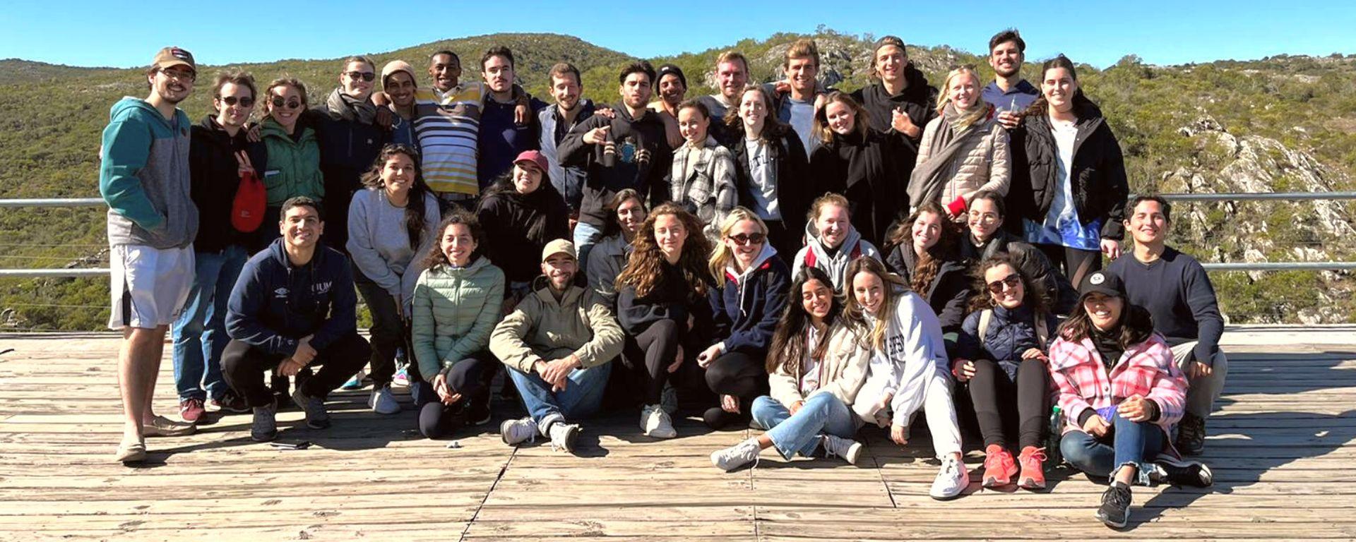 International Students participate excursion in Lavalleja 