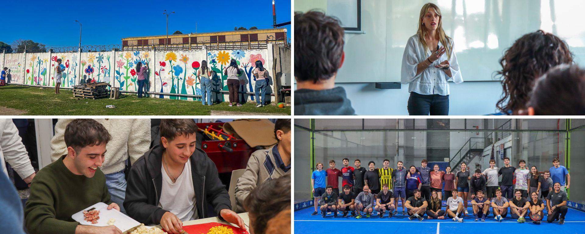 Alumnos participaron de talleres, jornadas de voluntariado, competencias deportivas y paseos con Vida Universitaria Alumnos participaron de talleres, jornadas de voluntariado, competencias deportivas y paseos con Vida Universitaria